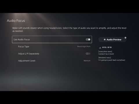 Audio Focus UI