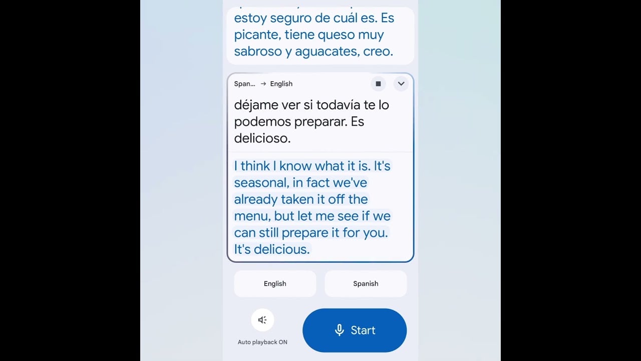 New AI-powered live translation in Google Translate