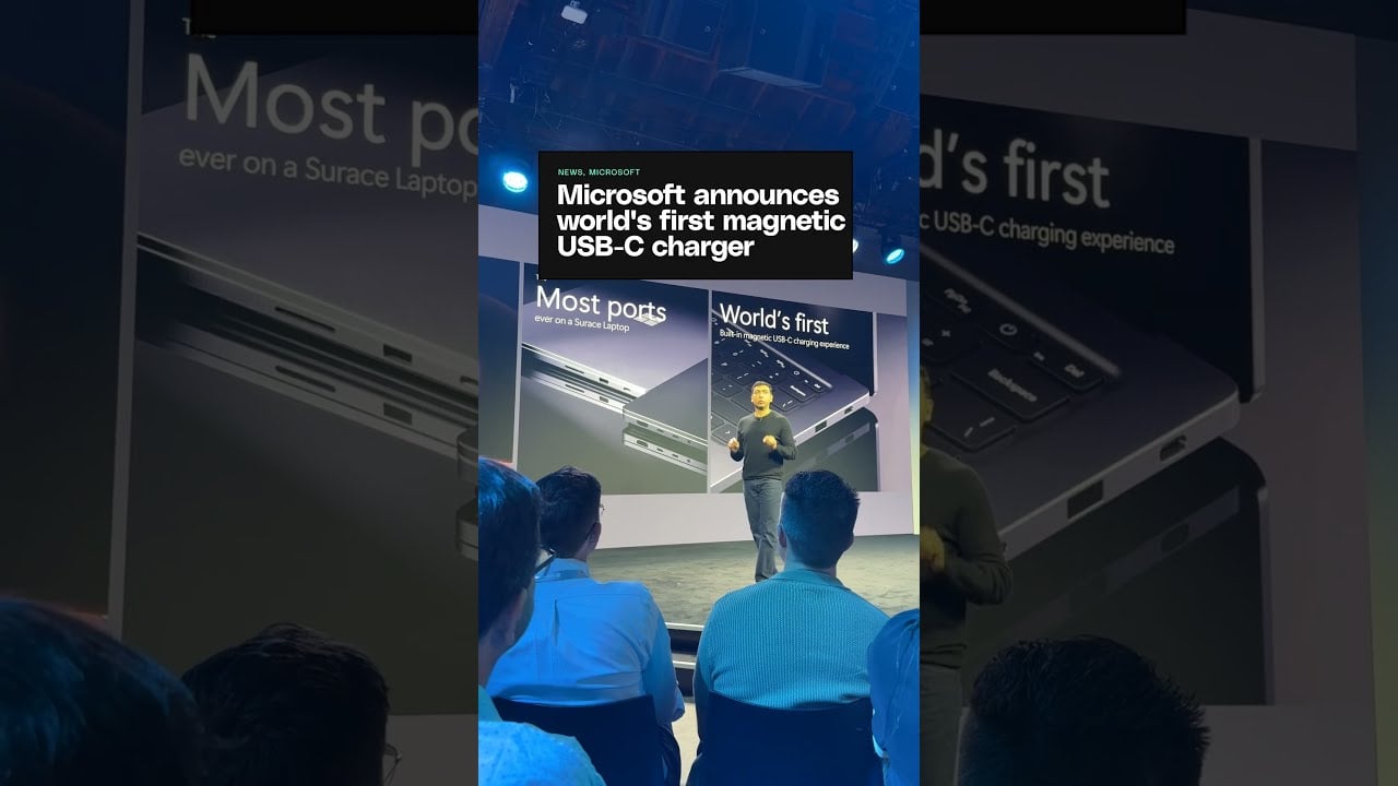 Microsoft announces world's first magnetic USB-C charger