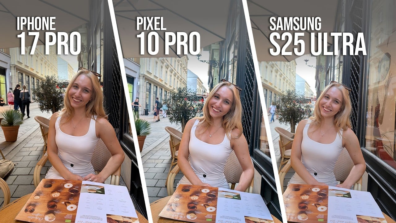 Ktorý fotí NAJLEPŠIE? iPhone 17 Pro vs. Samsung Galaxy S25 Ultra vs. Pixel 10 Pro