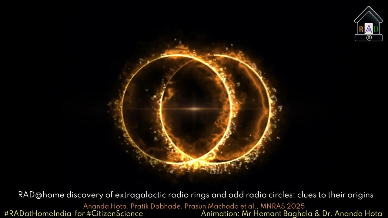 RAD@home (India) #citizenscience discovery of rare Odd Radio Circle & radio rings. #RADatHomeIndia