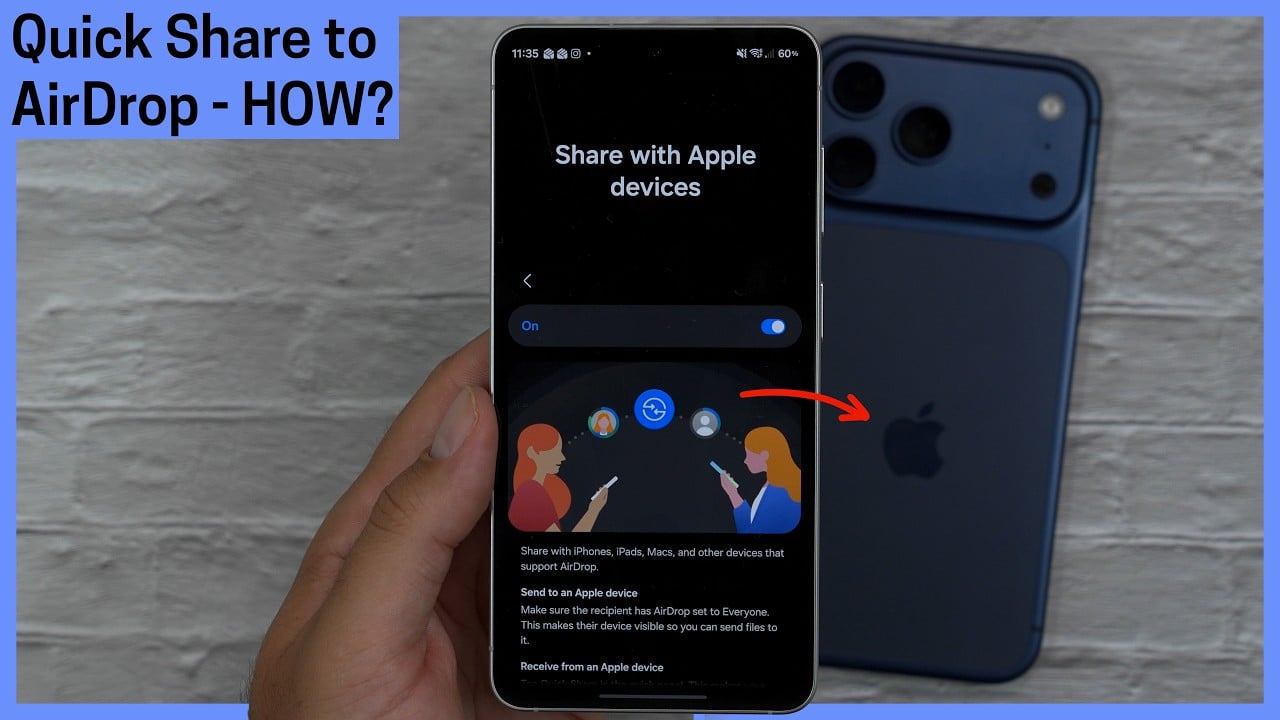 How to use Quick Share with iPhones!