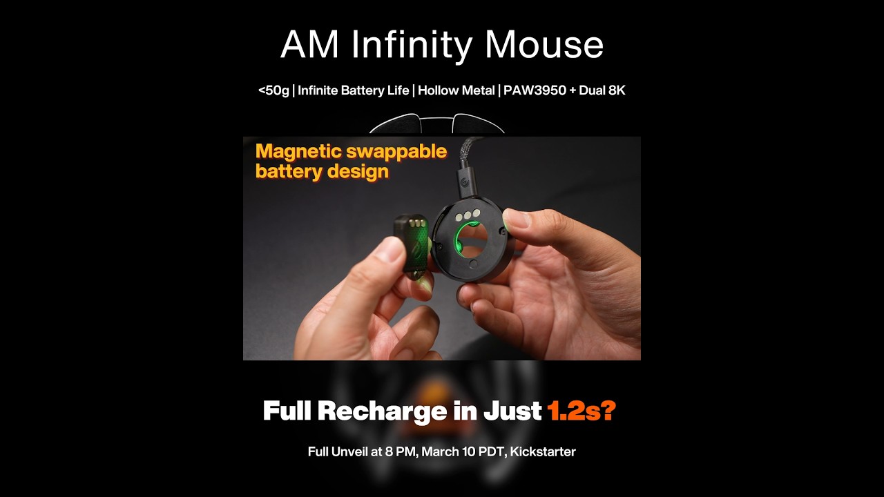 1.2s Magnetic Battery Swap, Effortless Infinite Battery Life🤩
