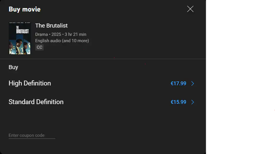 brutalista youtube filmy