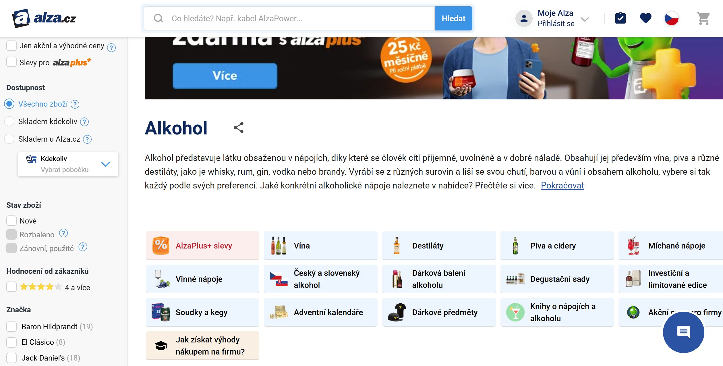internetový obchod Alza