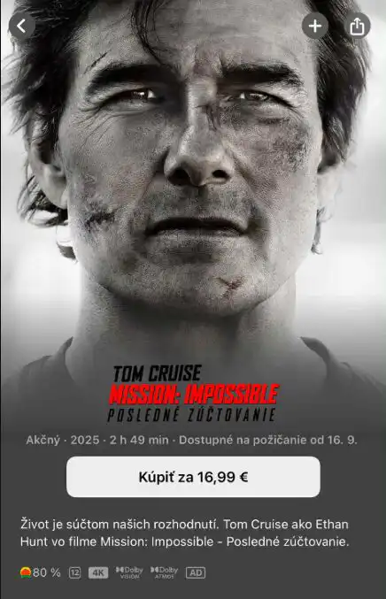 mission impossible 8 apple tv