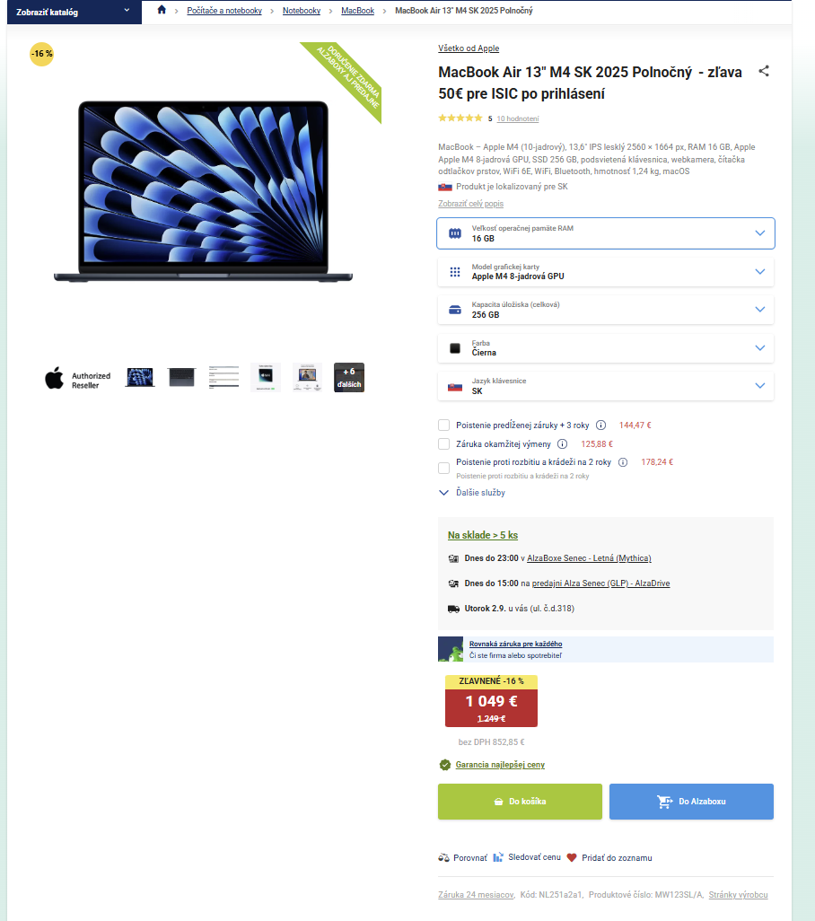 alza macbook air m4