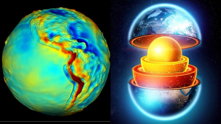 Gravitačná anomália Zeme.