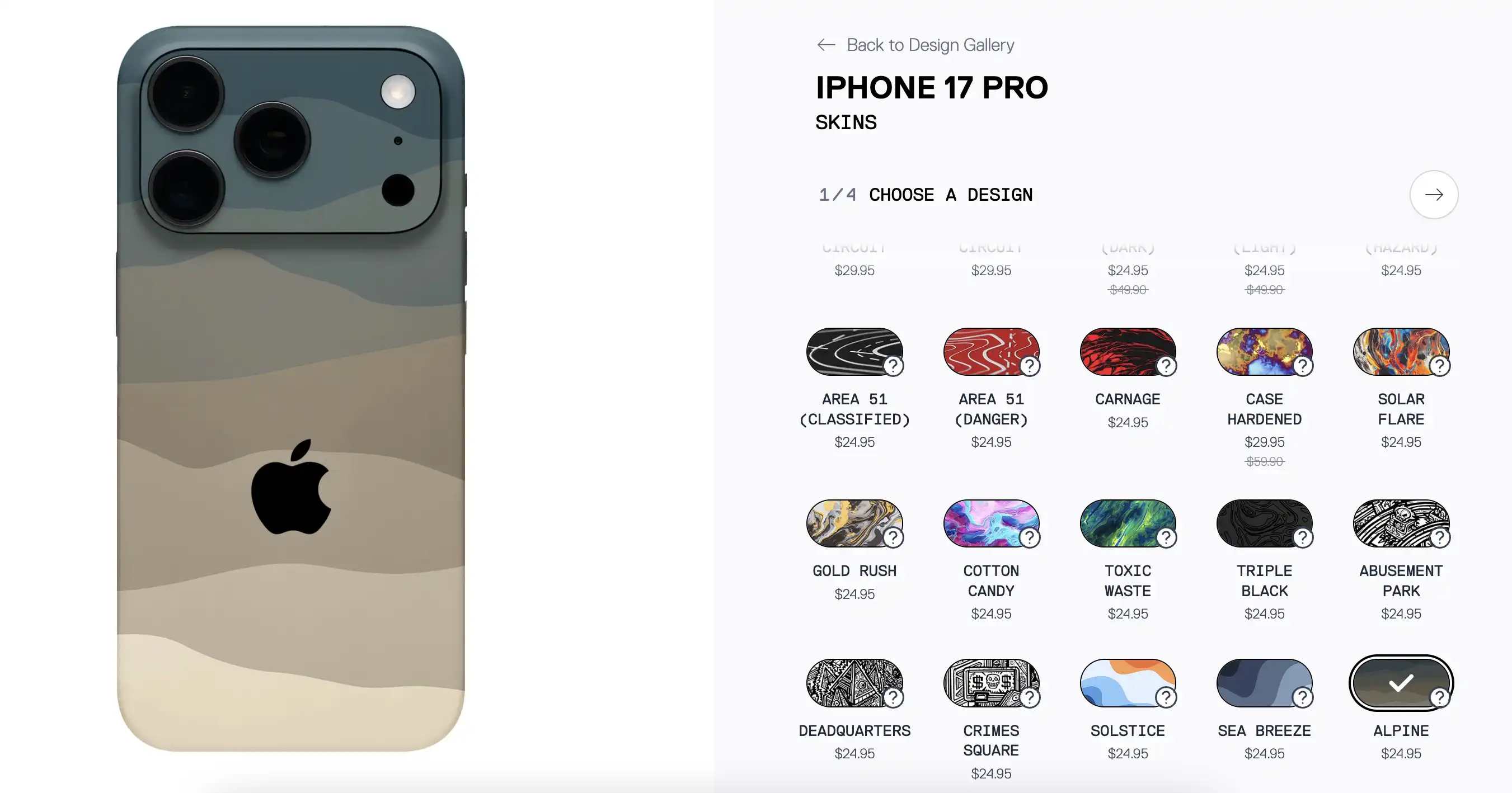 dbrand skiny iPhone 17