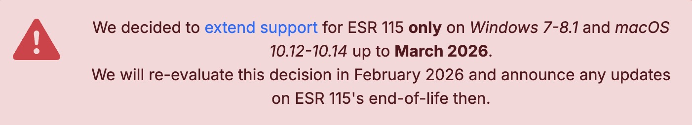 Firefox ESR