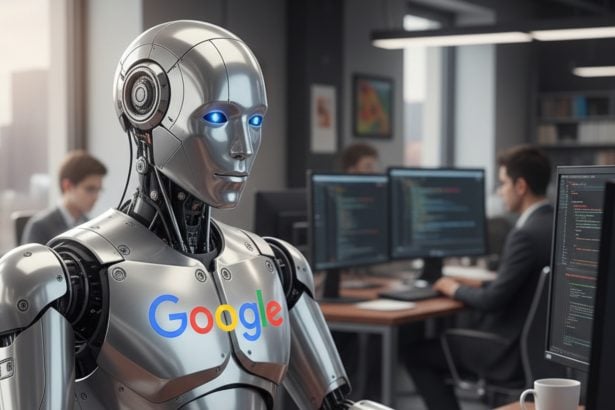 Vizualizácia AI robota.