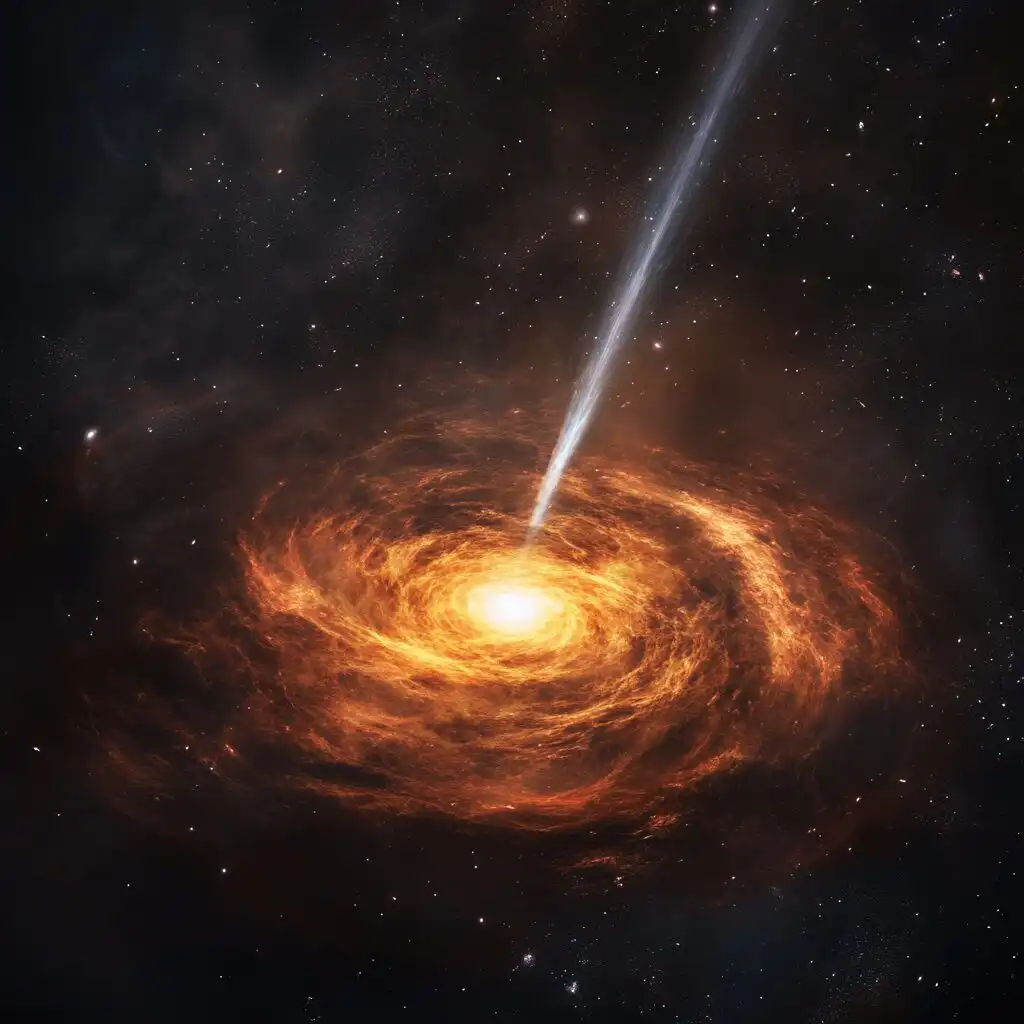 Vizualizácia čiernej diery.