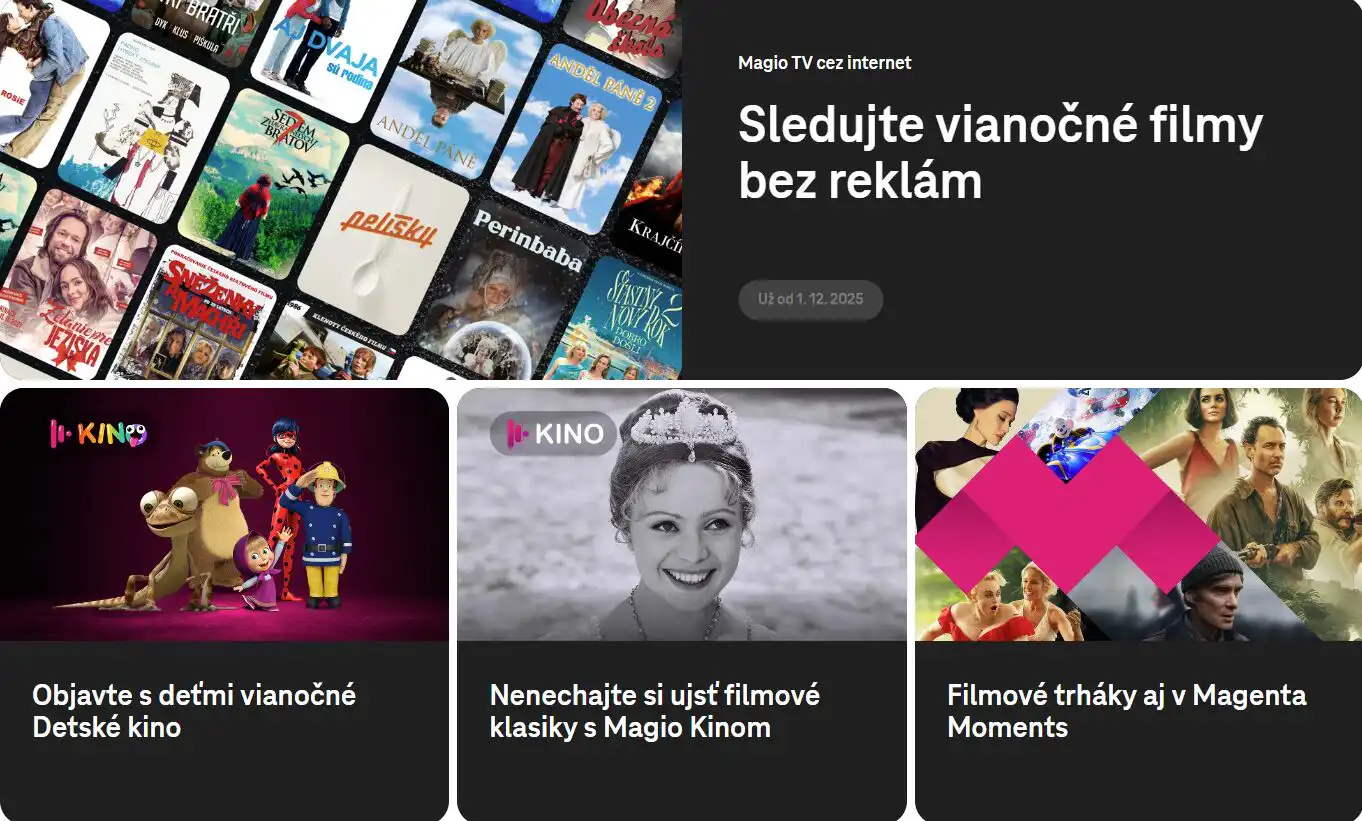 telekom vianočný ponuka magio tv