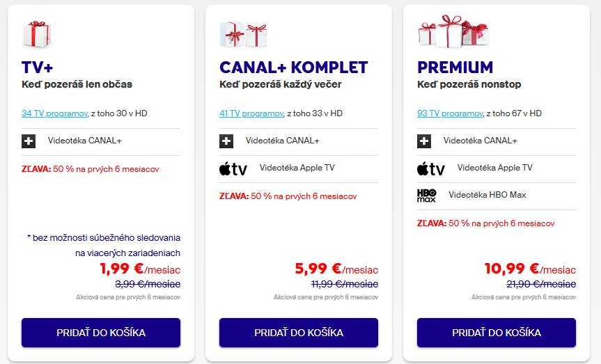 vianočná ponuka skylink
