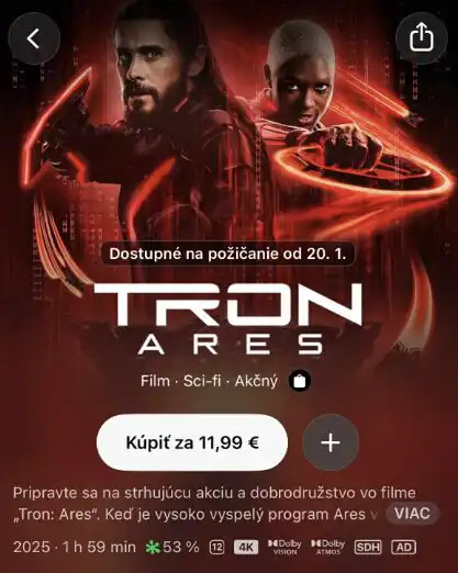 tron: ares apple tv