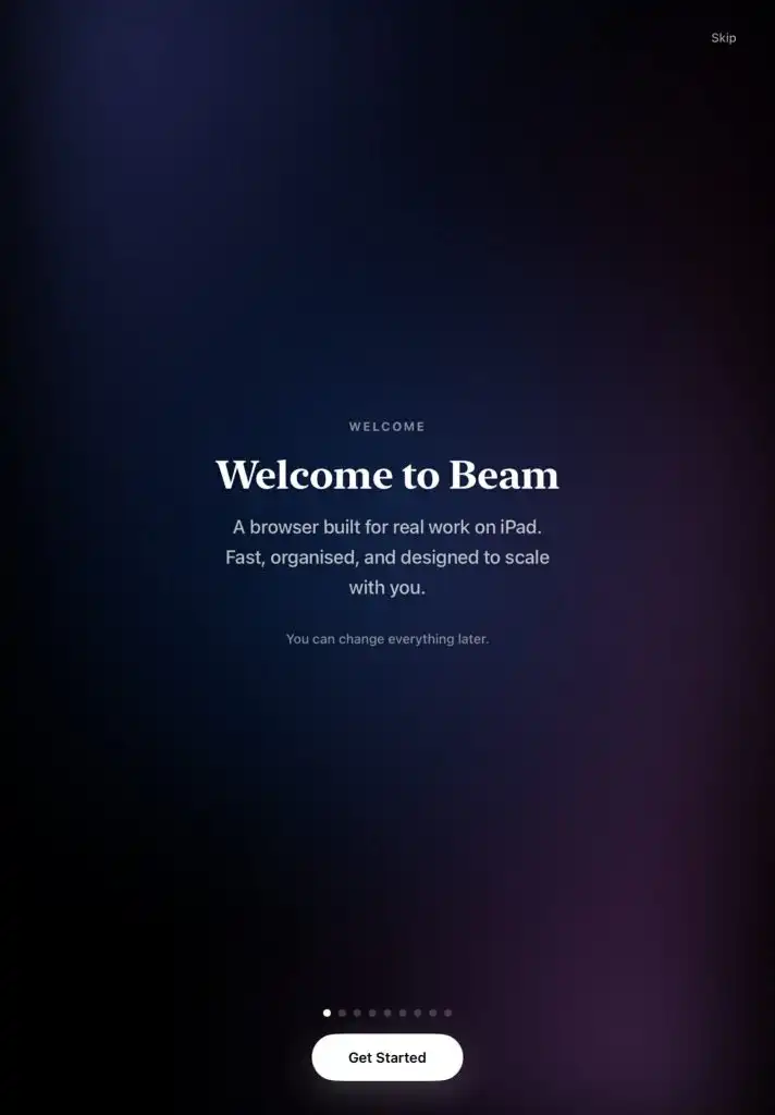 beam browser ipad