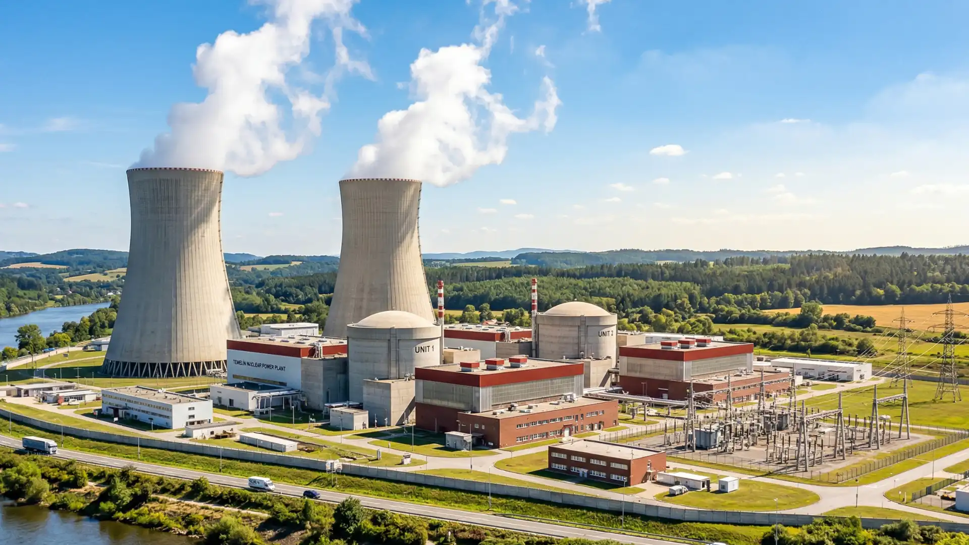 Jadrová elektráreň, vizualizácia