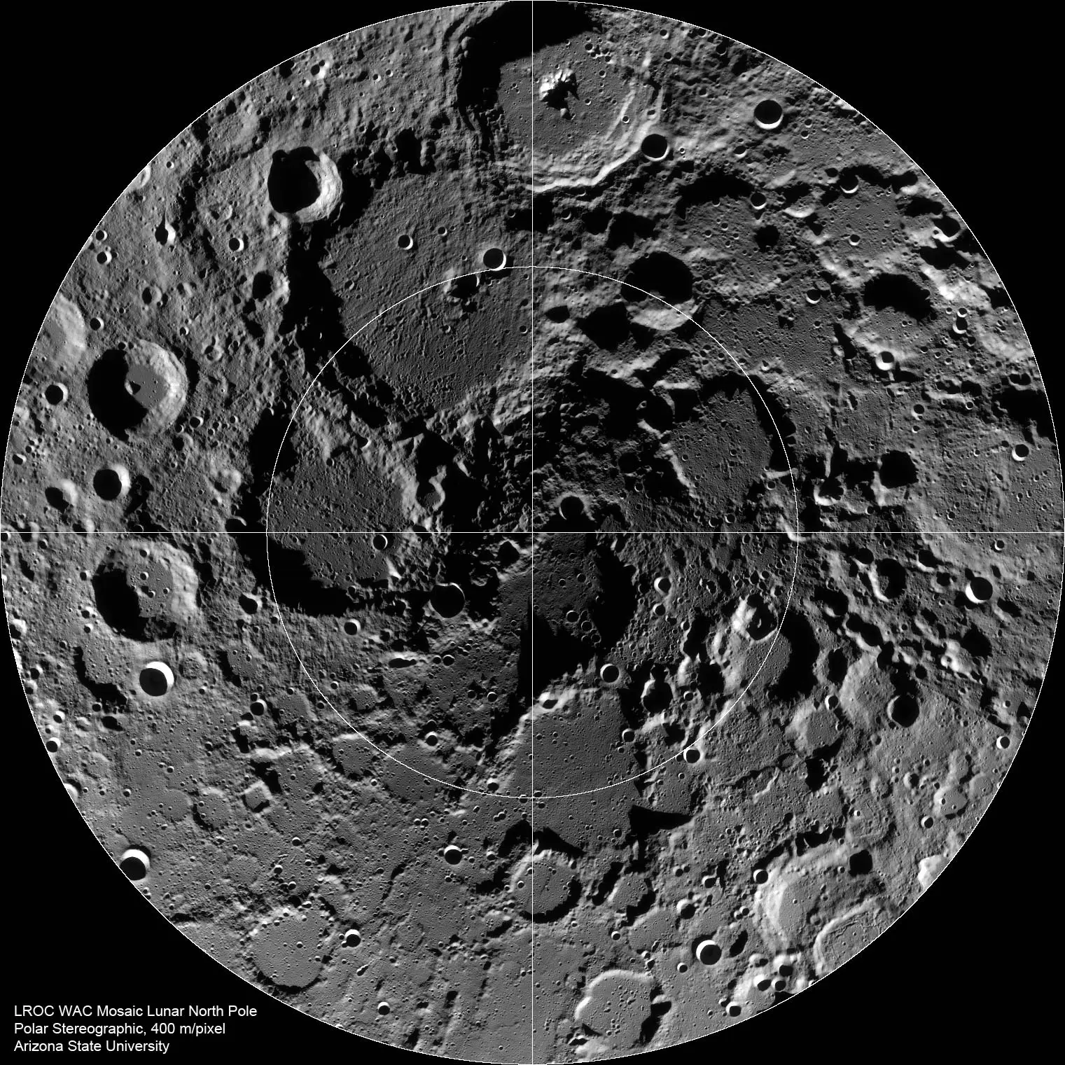 Mesiac posiaty krátermi