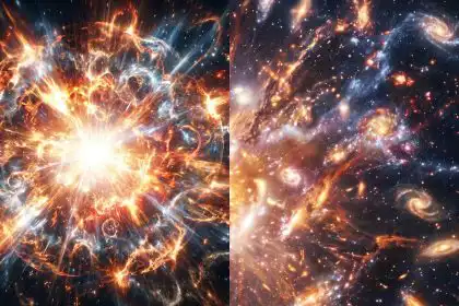 Vizualizácia Veľkého tresku a vzniku vesmíru