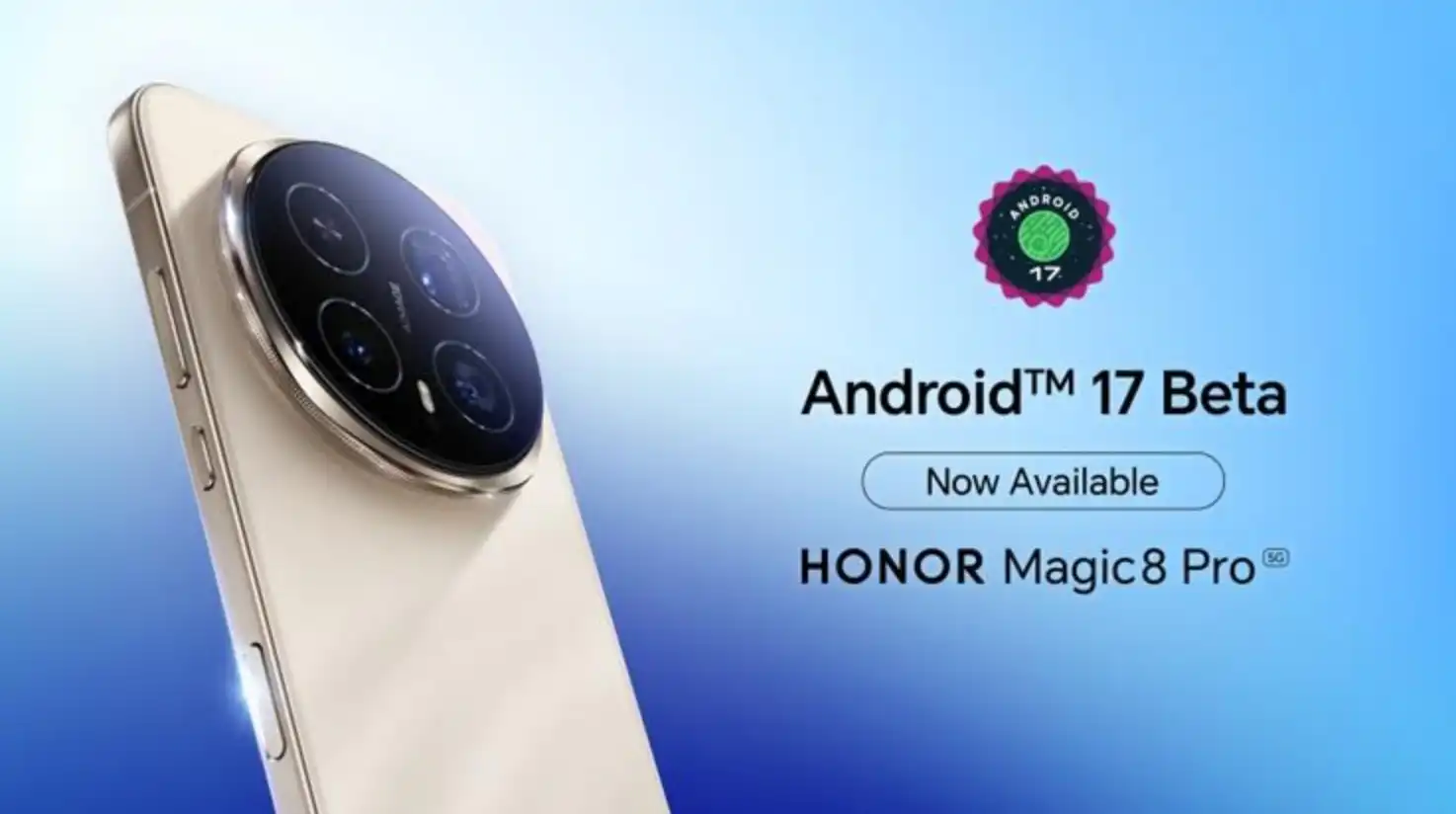 Honor Magic8 Pro Android 17 Beta 3