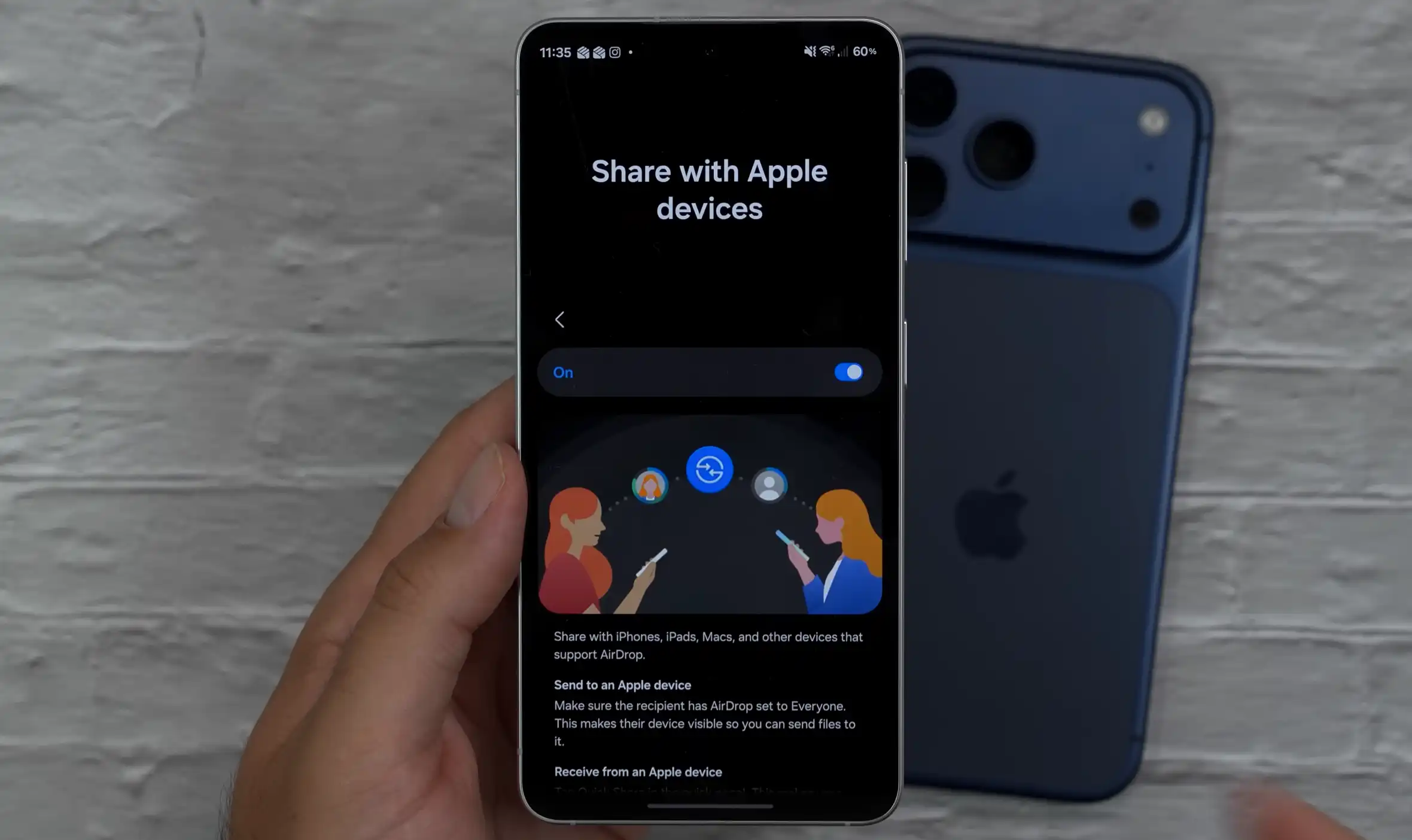 Samsung Quick Share Apple
