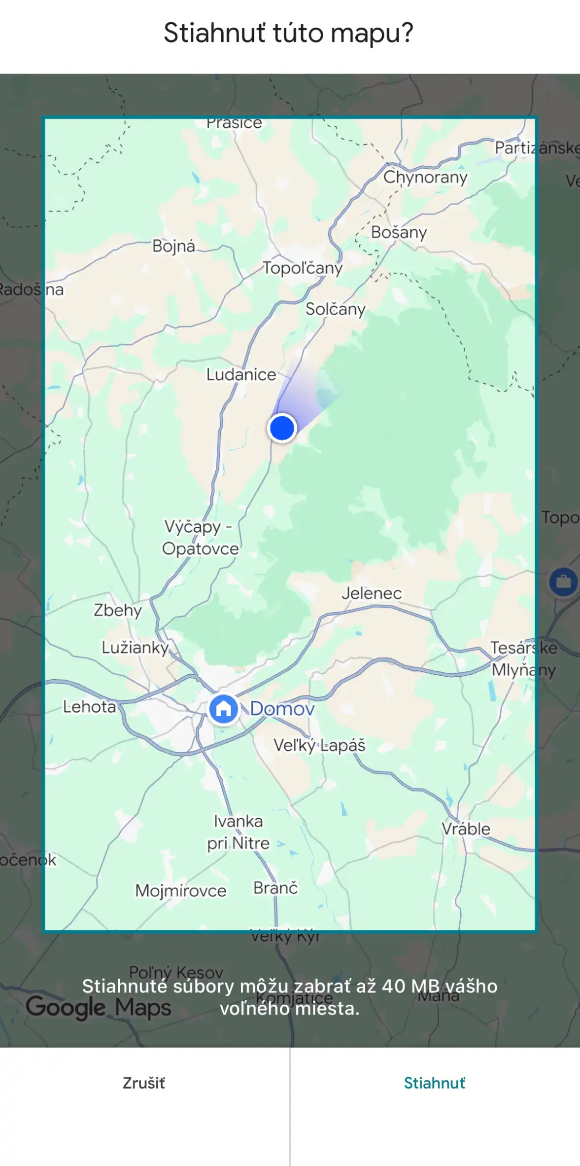 offline mapa